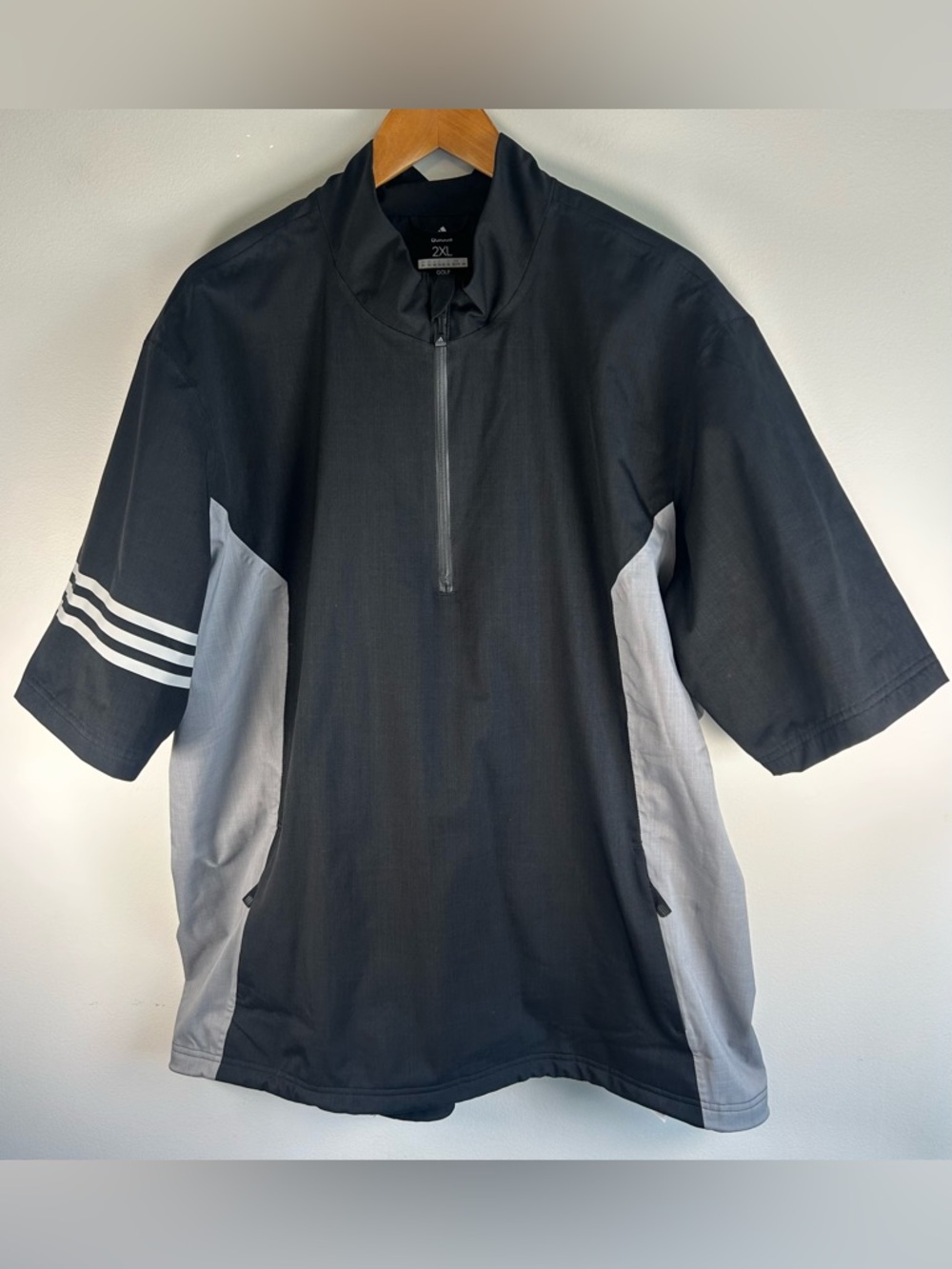 Adidas Climapro Men’s Heather Black Golf Rain Jacket Size XXL CY7440 NWOT